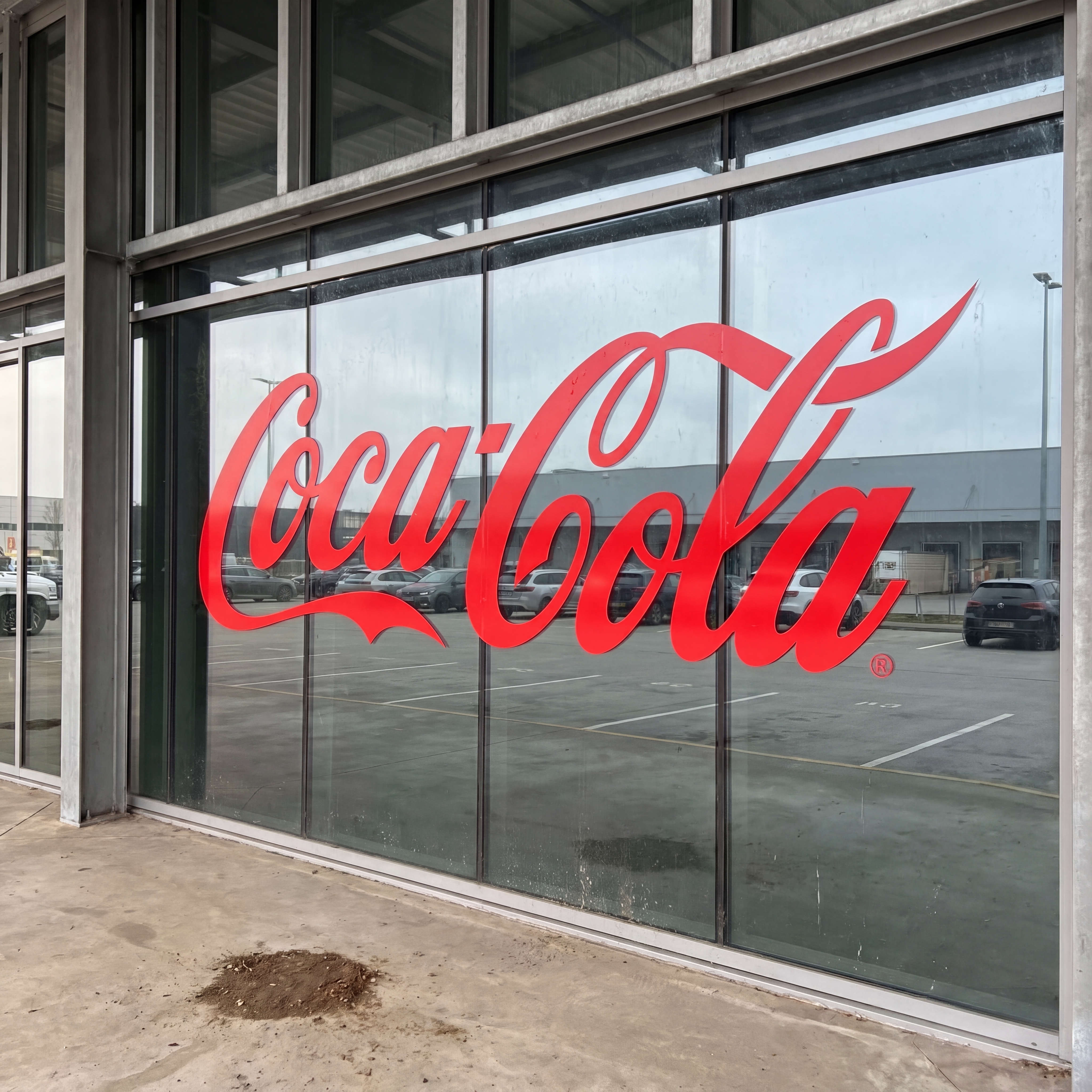 Vinilado de fachada para Coca-Cola