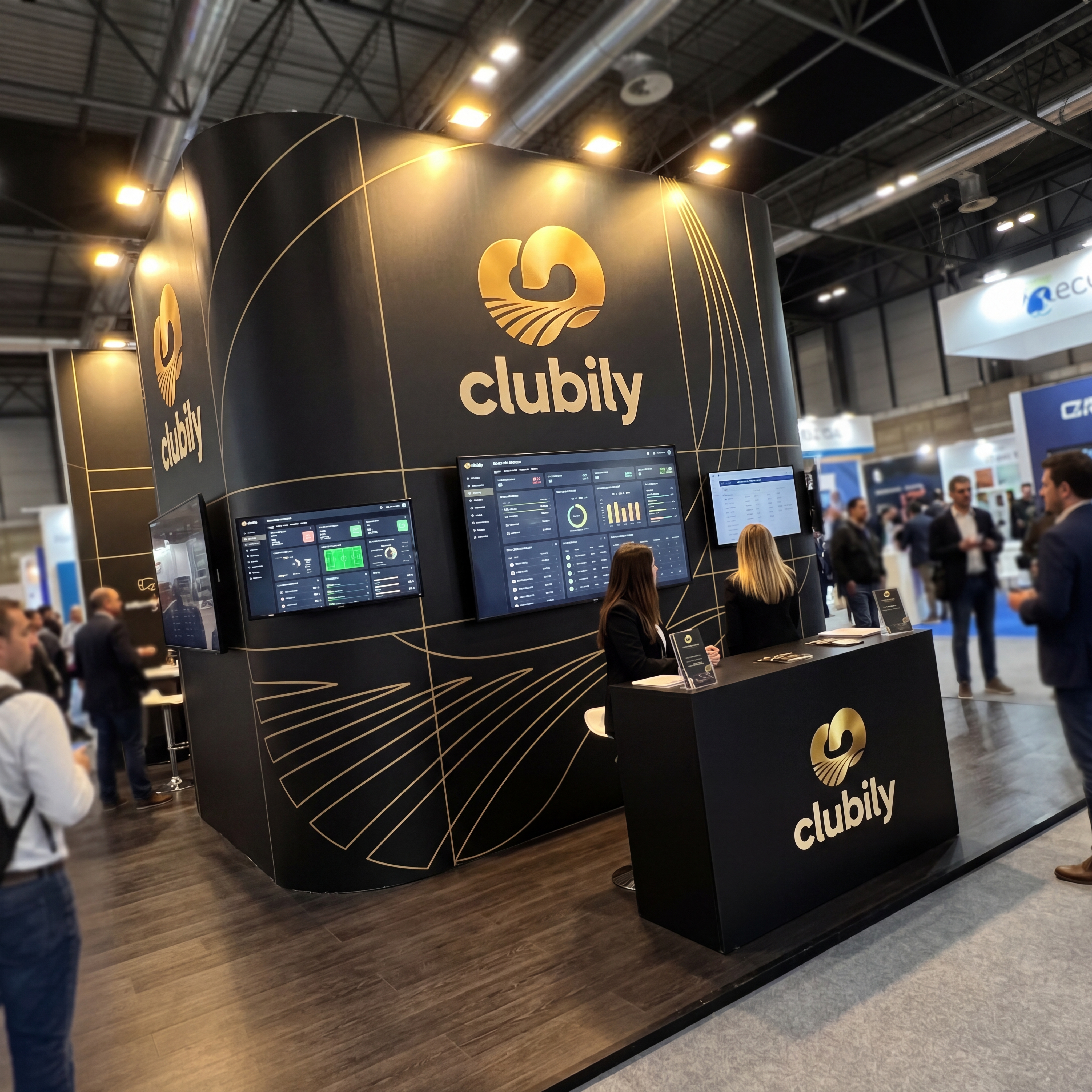 Clubily — stand para feria